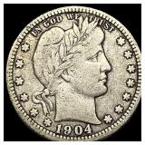 1904 Barber Quarter LIGHTLY CIRCULATED