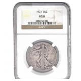 1921 Walking Liberty Half Dollar NGC VG8