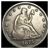 1875 Seated Liberty Twenty Cents NEARLY UNCIRCULAT