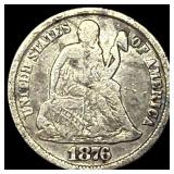 1876 Seated Liberty Dime HIGH GRADE