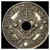 1945 New Guinea Silver 1 Shilling  UNCIRCULATED