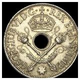1945 New Guinea Silver 1 Shilling  UNCIRCULATED