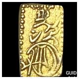 Japan 1832-1858 Gold 2 Shu CLOSELY UNCIRCULATED