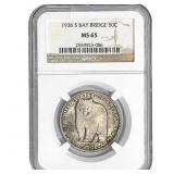 1936-S Bay Bridge Half Dollar NGC MS65