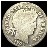 1905-O Silver Barber Dime NICELY CIRCULATED