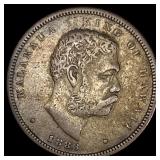1883 Silver Hawaiian 1/2 Dollar NEARLY UNCIRCULATE