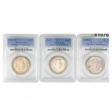 [3 Coins] 1950-S,D Booker T Half Dollar PCGS MS66