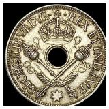 1945 New Guinea Silver 1 Shilling  UNCIRCULATED