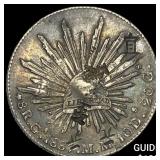 Mexico Silver 1 Peso  NEARLY UNCIRCULATED