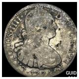 1794 Colonial Spain Silver 8 Reales Chopmarks NEAR
