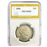 1898 Barber Half Dollar PGA MS65