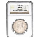 1949 Franklin Half Dollar NGC MS64