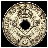 1945 New Guinea Silver 1 Shilling  UNCIRCULATED