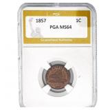 1857 Flying Eagle Cent PGA MS64