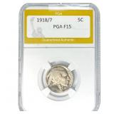 1918/7 Buffalo Nickel PGA F15