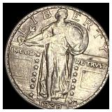 1928 Standing Liberty Silver Quarter NEARLY UNCIRC