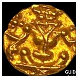 India Mysore .012 Gold Fanam UNCIRCULATED