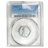 1943-S Wheat Cent PCGS MS66