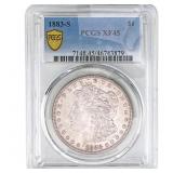 1883-S Morgan Silver Dollar PCGS XF45