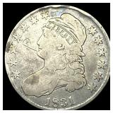 1831 Capped Bust Silver Half Dollar NICELY CIRCULA