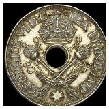 1945 New Guinea Silver 1 Shilling  UNCIRCULATED