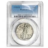 1938-D Walking Liberty Half Dollar PCGS F15