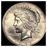 1921 Silver Peace Dollar CHOICE AU