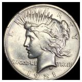 1921 Silver Peace Dollar CLOSELY UNCIRCULATED