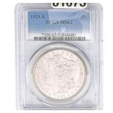 1921-S Morgan Silver Dollar PCGS MS62