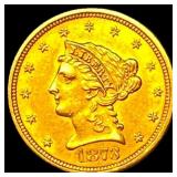 1873 $2.5 Liberty Head Quarter Eagle UNCIRCULATED