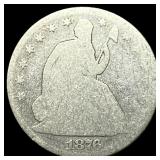 1876 Silver Half Dollar (Seated Liberty) NICELY CI