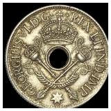 1938 New Guinea Silver 1 Shilling  UNCIRCULATED