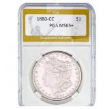 1880-CC Morgan Silver Dollar PGA MS65+