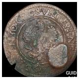 1578 Netherlands Deventer Stuiver Siege Coin CLOS
