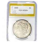 1888 Morgan Silver Dollar PGA MS64+