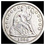 1858 Seated Liberty Dime CLOSELY UNCIRCULATED