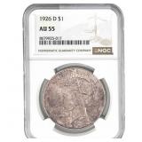1926-D Silver Peace Dollar NGC AU55