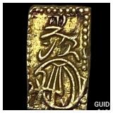 Japan 1832-1858 Gold 2 Shu CLOSELY UNCIRCULATED