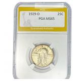 1929-D Standing Liberty Quarter PGA MS65