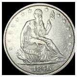 1846-O Silver Half Dollar NEARLY UNCIRCULATED