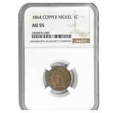 1864 Indian Head Cent NGC AU55