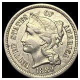 1889 Nickel Three-Cent Piece UNCIRCULATED