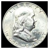 1949-D Silver Half Dollar Franklin UNCIRCULATED