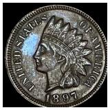 1897 Indian Head Cent CLOSELY UNCIRCULATED