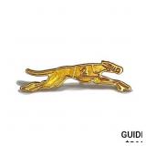 Vintage 14k Yellow Gold Greyhound Race Pin