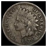 1870 Indian Head Cent NEARLY UNCIRCULATED