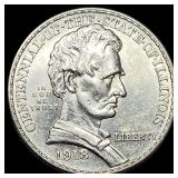 1918 Silver Half Dollar Illinois Centennial UNCIRC