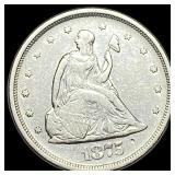 1875-S Silver Twenty Cents CLOSELY UNCIRCULATED