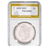 1878 7/8TF Morgan Silver Dollar PGA MS64