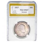 1927 Vermont Half Dollar PGA MS67